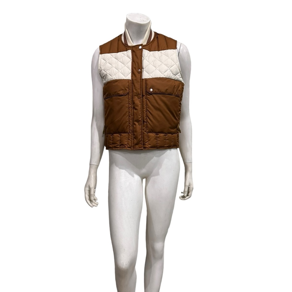 The Great X Eddie Bauer Womans Brown Down Jacket Vest
